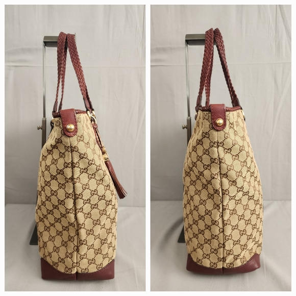 GUCCI GG Canvas Marrakech Tote Bag - Picture 8 of 16